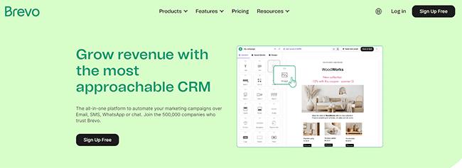 Brevo Homepage