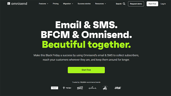 Omnisend Homepage
