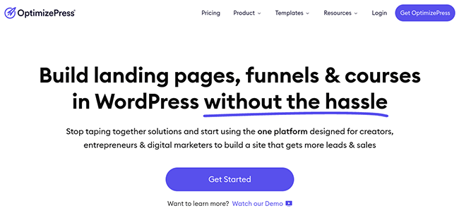 OptimizePress Homepage